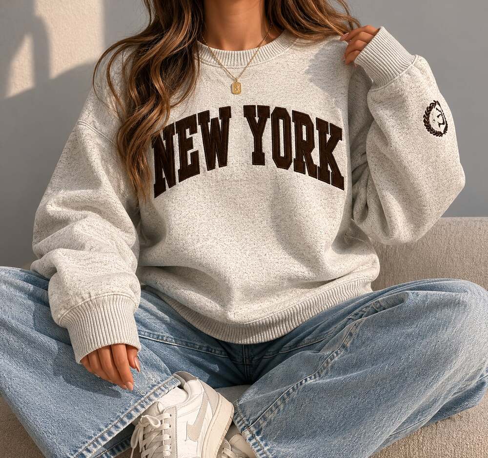 New York Popular Crewneck Sweatshirt Size S